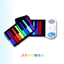 Load image into Gallery viewer, Roll Up Piano 49 Keys - Rainbow (M49)