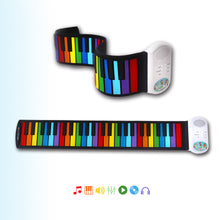 Load image into Gallery viewer, Roll Up Piano 49 Keys - Rainbow (M49)