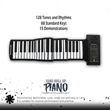 Load image into Gallery viewer, Roll Up Piano - 88 Keys with Bluetooth Connectivity (D88)