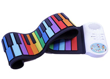 Load image into Gallery viewer, Roll Up Piano 49 Keys - Rainbow (M49)
