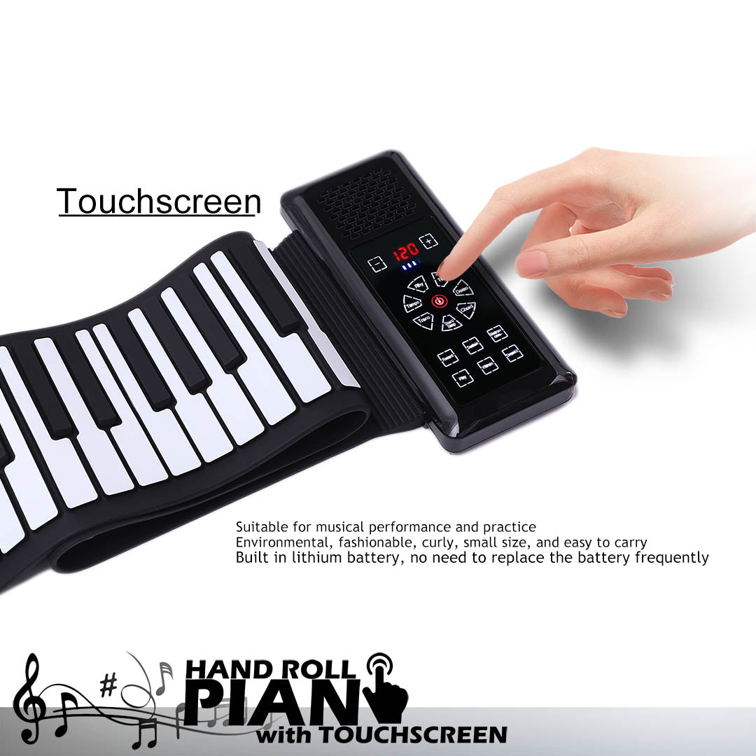 LAN Roll Up Piano Piano Enroulable À 88 Touches, Piano À Clavier