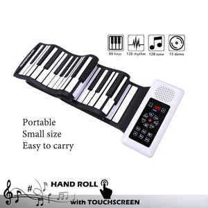 Écran tactile Hand Roll Electronic Piano Portable 88 touches